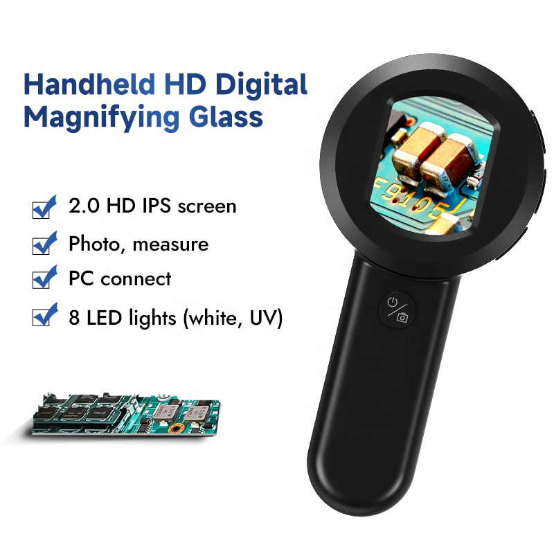 100X HM020 Büyüteç, 8 LED Işık - Digital Microscope incelemesi ve fiyatı